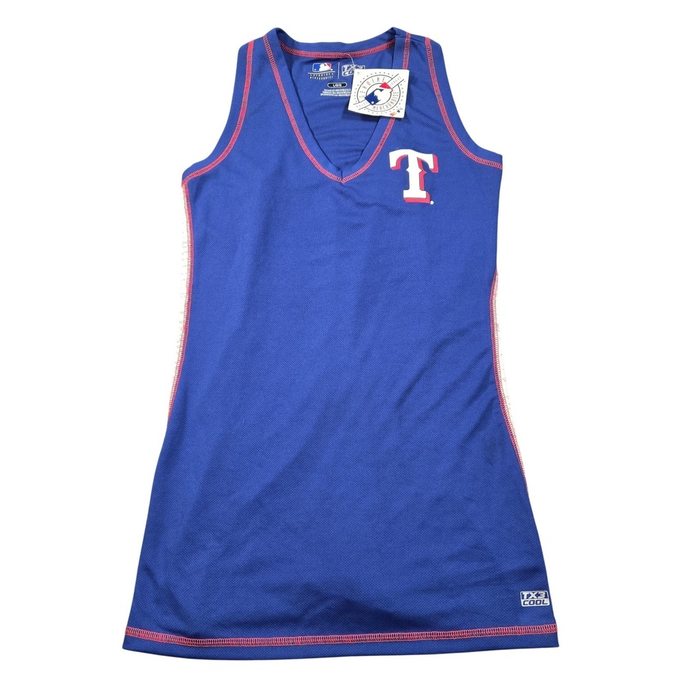 Texas Rangers Shirt Girls Large Blue MLB Baseball Genuine Merchandise Tank Top